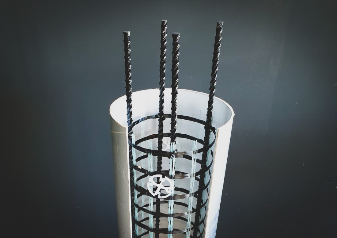 Concrete column tube solidian Tube